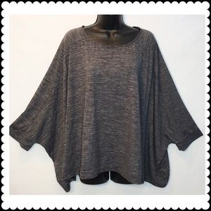 LUCY Yoga Top Space Dyed Poncho Large